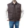 A W Rust MENS BUFF LEATHER WAISTCOAT and#39;LEATHERWEAR 43Band39;