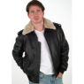 A W Rust MENS LEATHER PILOT STYLE JACKET and#39;45Band39;