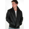 A W Rust MENS LEATHER ZIP UP BOX JACKET and#39;63Eand39;