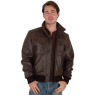 A W Rust MENS VINTAGE LEATHER BOMBER JACKET and#39;45C RETROand39;
