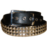 A W Rust PYRAMID STUDDED LEATHER BELT `OCK 104`