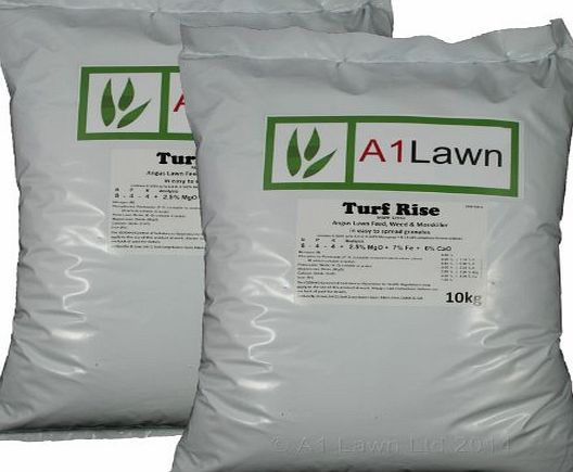A1Lawn 20kg WEED. FEED amp; MOSS KILLER (DOUBLE STRENGTH) - 571 Sq Metres