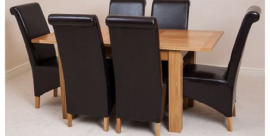 A2Z Furniture Stores HAMPTON SOLID OAK EXTENDING DINING TABLE 