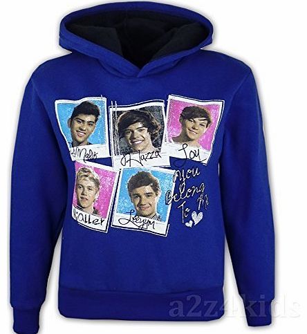 Unofficial Kids Girls One Direction Pictures & Nicknames Print Hoodie Sweatshirt New Age 7-13 Years