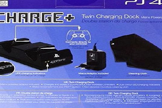 A4T 4GAMERS 706762 PS4 Twin Charging Dock Charger