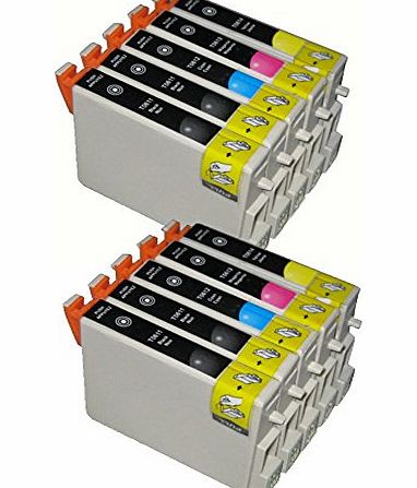 AA inks 10 Items (4 Black, 2 Cyan, 2 Magenta, 2 Yellow) T0611 T0612 T0613 T0614 TO615 Multipack T0615 ink cartridge compatible Printer Epson Stylus DX4200 DX4250 DX4800 DX4850 DX3800 DX3850 D68 D88 Printers
