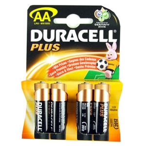 AA (LR6) Duracell Batteries 4 Pack