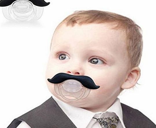 AAA A 1x Durable Funny Mustache Baby Pacifier Orthodontic