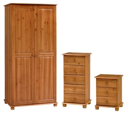 Aarhus Pine Ladies Wardrobe Bedroom Set 1026.018