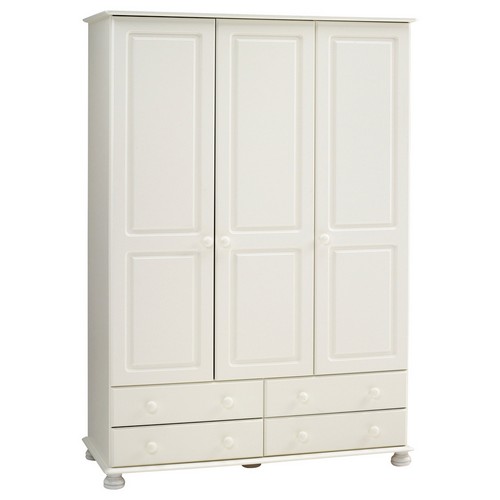 Aarhus White Painted Wardrobe Triple 102.302.50