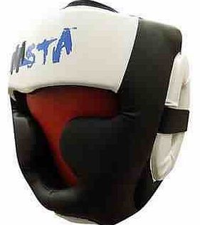 Aasta Head Guard Boxing Halmet Training MMA Martial Arts Kick Boxing Full Face New (BLACK & WHITE HEAD