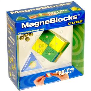 AB Gee Magneblocks Cube Green Yellow
