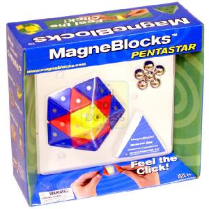 AB Gee Magneblocks Pentastar Red Blue