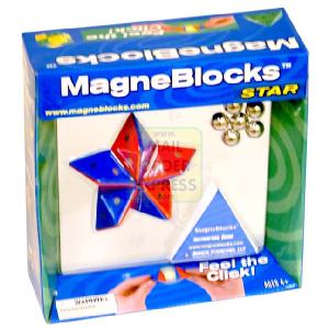 AB Gee Magneblocks Star Red Blue