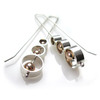 Silver and Rose Gold Earrings by Claire