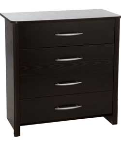 4 Drawer Chest - Black