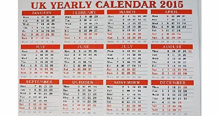 AbbeyShake 2015 A4 yearly board calendar