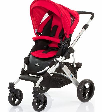 ABC Design Mamba Silver Frame Cranberry