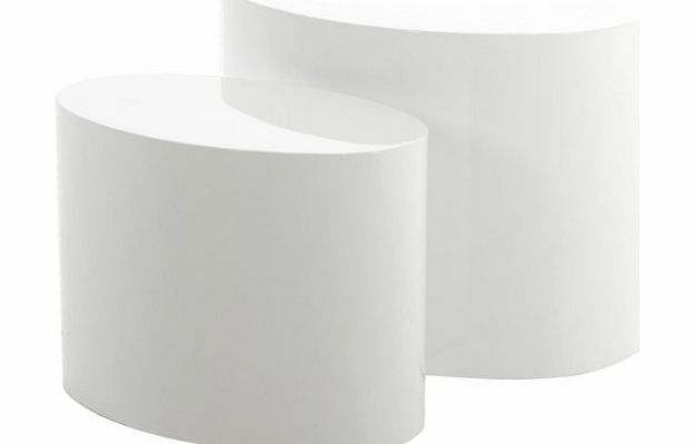 ABC home  Scandinavian Style Coffee Table Set, White