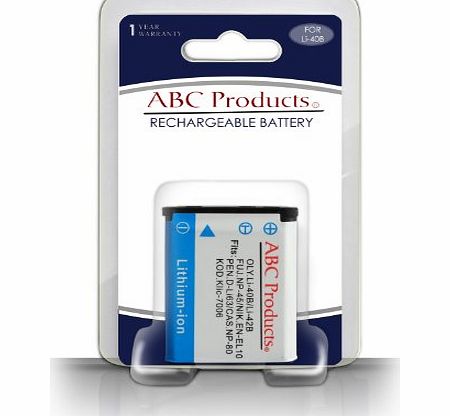 ABC Products Replacement Fuji / Fujifilm Rechargeable Li-ion Battery NP45 / NP-45 / NP-45A / NP45A for Finepix Digital Camera (Models Stated Below)