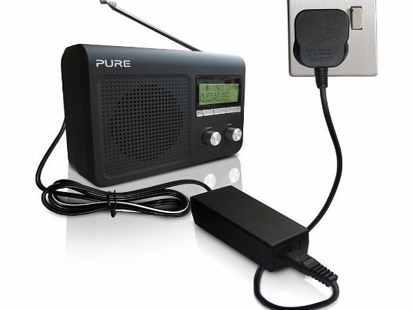 ABC Products Replacement Pure DAB Digital Radio 5V / 5 Volt Ac Mains Battery Charger Adapter Adaptor Power Supply Cord (60984) for Pure Chronos II, Move, Pocketdab 1500 Radio, ONE Flow, One Mini, One