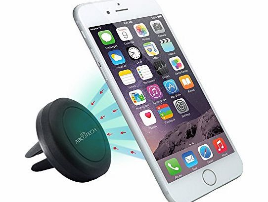 Abco Tech  air vent car mount holder with magnetic one step mounting technology- compatible with all smartphones such as iPhone 6, iPhone 5/ 5S/ 5C/ 4 /4S, Samsung Galaxy S5/ S4 /S3 /Note 3 ,HTC One, n