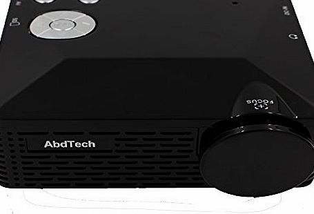 AbdTech Mini LED Projector Fashionable Home Theater Support HD HDMI 108P Video Games TV Movie TXT Music Pocket Size Projector