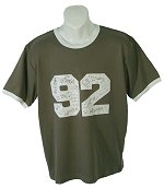 & Fitch 92 Logo T/Shirt Olive Size Small