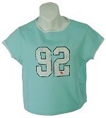 & Fitch Ladies 92 Logo T/Shirt Minty Green Size Large