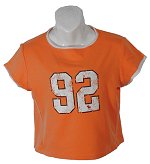 & Fitch Ladies 92 Logo T/Shirt Tangerine Size Large