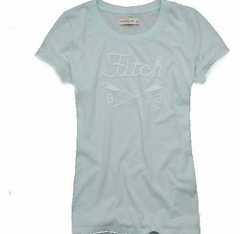 Abercrombie and Fitch Tennis Ladies/ Womens /Girls T-shirt - Light Blue (M)