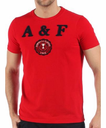 Mens T-Shirt Crew Neck Red