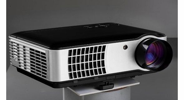 HD Projector LED 60,000hrs Bulb life, Real High Def for Home, Business, Gaming, Education HDMI, USB, SD and Freeview TV Ultra Brightness, Sharp Picture and Long Lasting