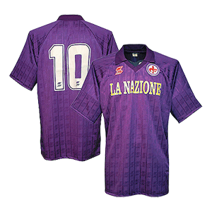 89-90 Fiorentina Home shirt + No.10
