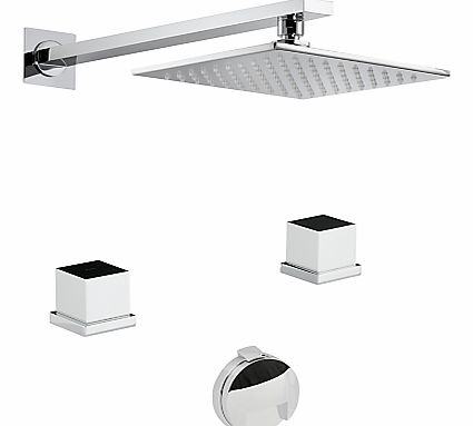Abode Zeal Thermostatic Deck Mounted 2 Hole Bath