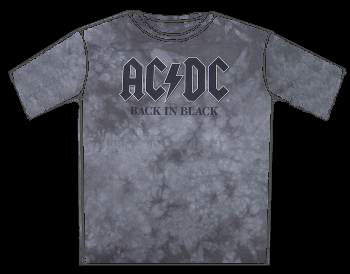 AC/DC Back In Black Tiedye T-Shirt