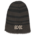 AC/DC Black/Grey Striped Beanie