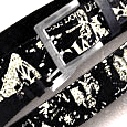 AC/DC Cracked Leather Belt With Full