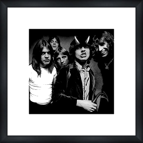 AC/DC Highway to Hell - Custom Framed Art Print Framed Music Prints and Poster