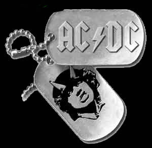 AC/DC Logo Dog Tag