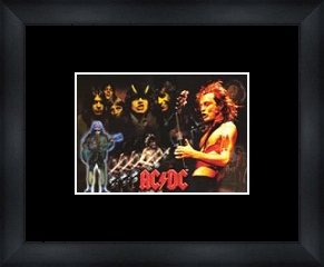 AC/DC Montage - Custom Framed Print Framed Music Prints and Poster