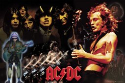 AC/DC Montage Music Poster