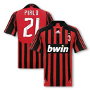 AC Milan Adidas 07-08 AC Milan home (Pirlo 21)