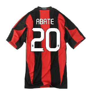 AC Milan Adidas 2010-11 AC Milan Home Shirt (Abate 20)