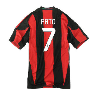 AC Milan Adidas 2010-11 AC Milan Home Shirt (Pato 7)