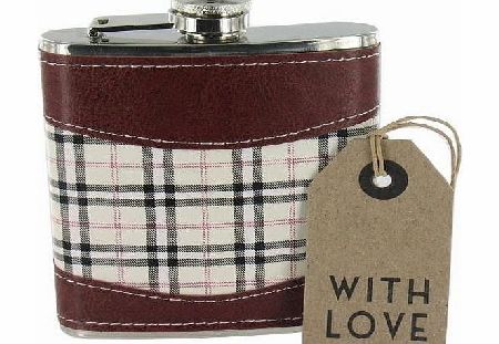 Accessories4men Hip Flask 7oz (FL26 v)- Excellent Quality Mens Hip Flask - Includes With Love Gift Tag!
