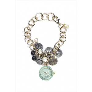 Accessorize Cluster Charm Bracelet Watch J1009