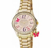Accessorize Ladies Gold Bracelet Charm Watch
