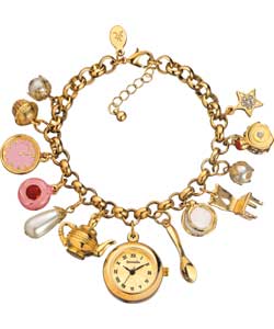 Accessorize Ladies Tea for Two Charm Watch