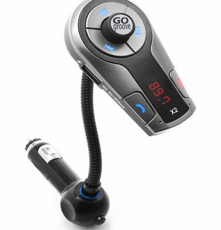 Accessory Power GOgroove FlexSMART X2 ADVANCED Bluetooth Wireless In-Car FM Transmitter Kit with Hands-free Calling 
